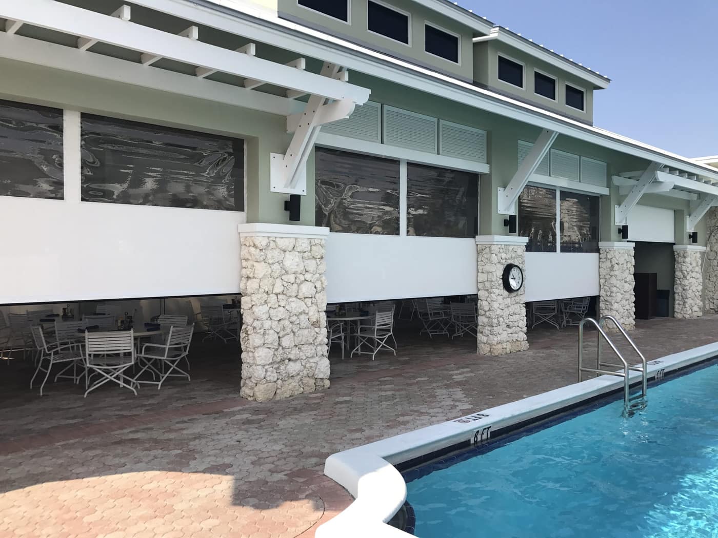 Country club pool pavilion