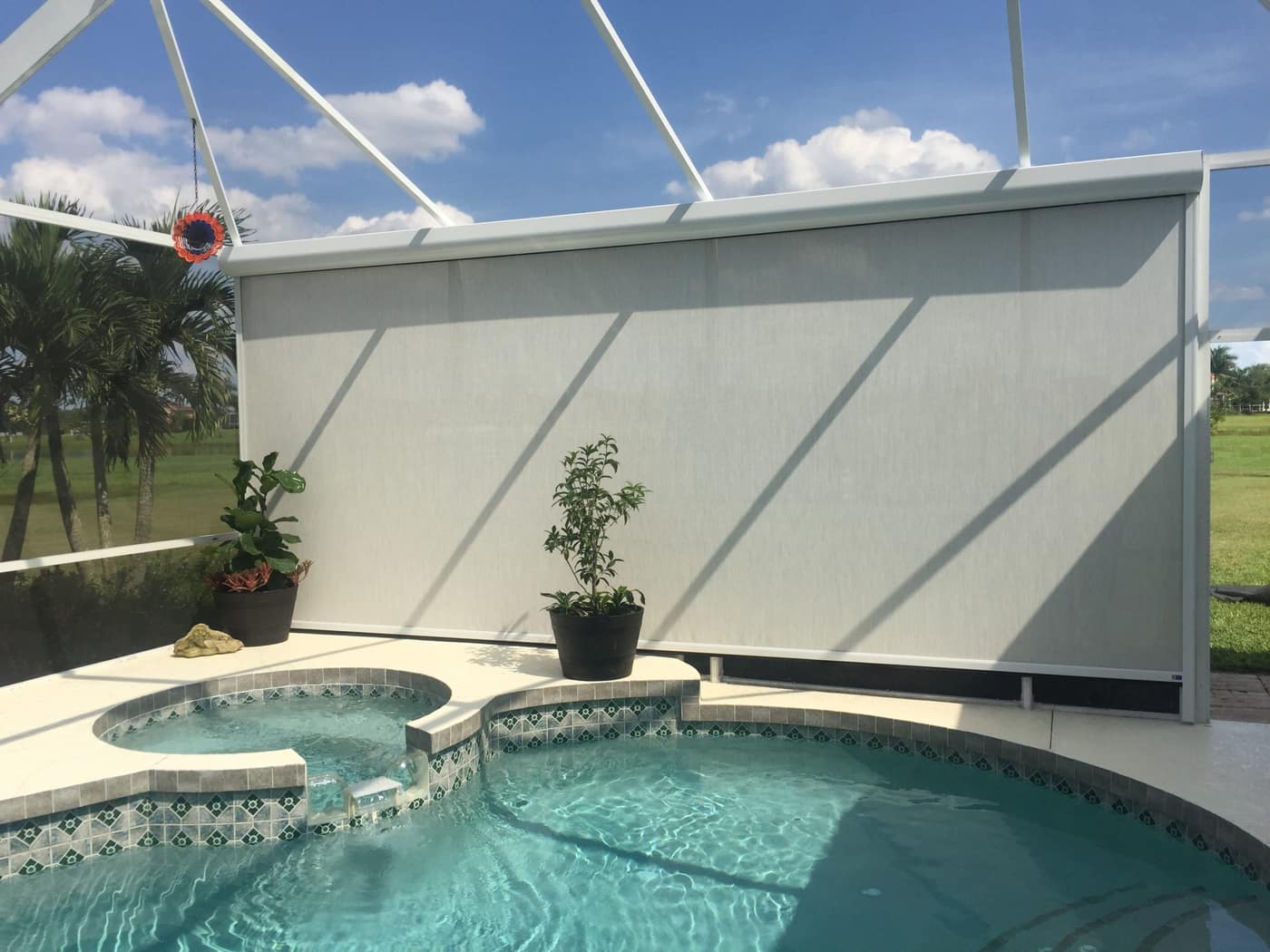 MagnaTrack Installation - Residential install pool cage 1